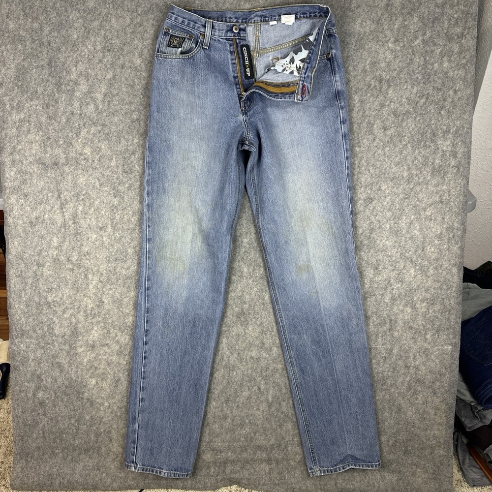 Cinch Jeans Men 33x40 Blue Black Label Straight Rigid Cowboy Western MB90633002 - Picture 5 of 16